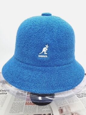 KANGOL sz M Bermuda Casual Light Blue Terry Hat